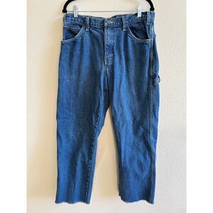 Dickies Straight Leg Carpenter Pants 34"X28.5" CIN2790 Raw‎ Edged Hem EUC